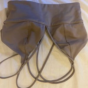 Lululemon sports bra size 0 purple grey